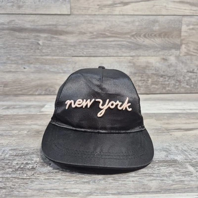 Gorra de la ciudad de Nueva York ajustable con tirantes para jóvenes niñas logotipo bordado al aire libre  Foto 1 de 4