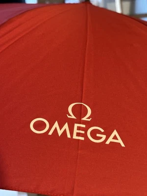 Reloj Omega Paraguas Oficial. Modelo grande rojo completo. NUEVO Foto 1 de 4