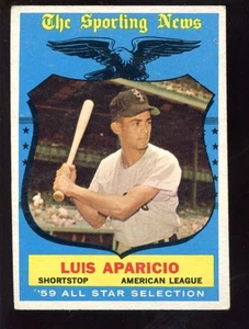 1959 Topps Baseballkarte HIGH #560 Luis Aparicio All Star - Bild 1 von 1
