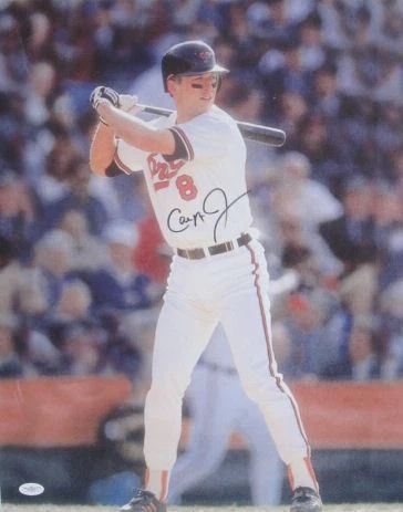 Cal Ripken Jr Signed Baltimore Orioles 16x20 Giclee Canvas JSA - Image 1 of 1