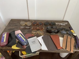 Vintage Designer Sunglasses Eyeglass Frames Lot- 10 Pairs Oversized Retro - Picture 1 of 13