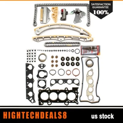 Juego de juntas de culata y kit de cadena de distribución para Honda CR-V Element 2007 2008 2009 2,4 L Foto 1 de 4