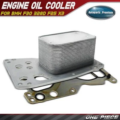 Enfriador de aceite de motor para BMW F30 F30 LCI F25 328d 328d xDrive 14-18 X3 15-17 diésel Foto 1 de 4