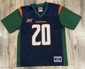 2020 Seattle Dragons #20 XFL Football Medium Jersey WWE Blue - Picture 1 of 6