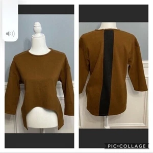 Maple & Cliff Cutout Sweater Top Brown Fall Autumn XL - Picture 1 of 7