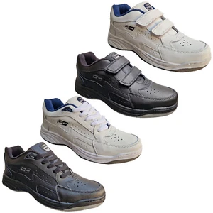 Mens Boys Casual Leather Trainers DEK Lightweight Touch Lace Fasten Sport Shoes - Picture 1 of 26