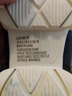 Zapatillas altas Shoe Dazzle negras y marrones de leopardo con cordones para mujer 8,5 Foto 1 de 4