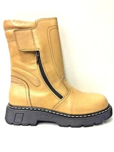 SCARPE ANFIBIO STIVALE UNISEX JUNIOR SAMUEL I6452 BEIGE PELLE AI NUOVO - Picture 1 of 7