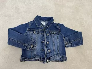 The Children’s Place Jacket Girls Large Blue Jean Denim Cotton Button Kids - Picture 1 of 13