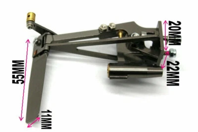 Rudder with strut for 1/8" 3.18mm flex cable rc boat - Image 1 of 3