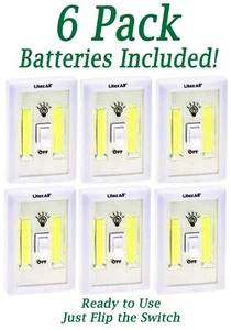 LED Night Light 200 Lumen COB LED Emergency Cordless Battery Powered Switch Lamp - Picture 1 of 4