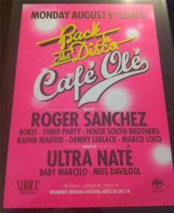 CAFE OLE 2013 @ SPACE IBIZA - IBIZA CLUB POSTERS - HOUSE DANCE MUSIC DJ - Picture 1 of 1