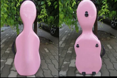 Rare model,pink adjustable hard glass fiber Viola case for viola 15"-17" inch - Image 1 of 4