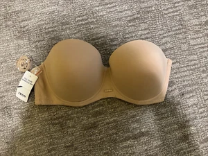 IZOD Damen-Größe 40D leicht gefütterter Vollfigur-Abdeckung trägerlos/4-Wege-BH neu mit Etikett - Bild 1 von 8