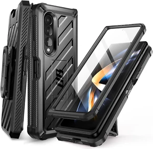 SUPCASE Unicorn Beetle Case for Galaxy Z Fold 4 5G (2022), [Rugged Belt Black  - Picture 1 of 9