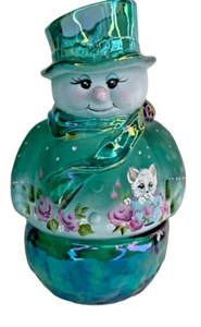 Fenton Gift Shop "TeaCup Kitten" Schneemann Lichterkette - LE HP by Kibbe 2025 - Bild 1 von 9