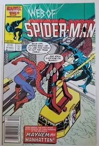 Web of Spider-Man #21 Newsstand Edition (Marvel Comics, 1986) Larry Leiber - Picture 1 of 1
