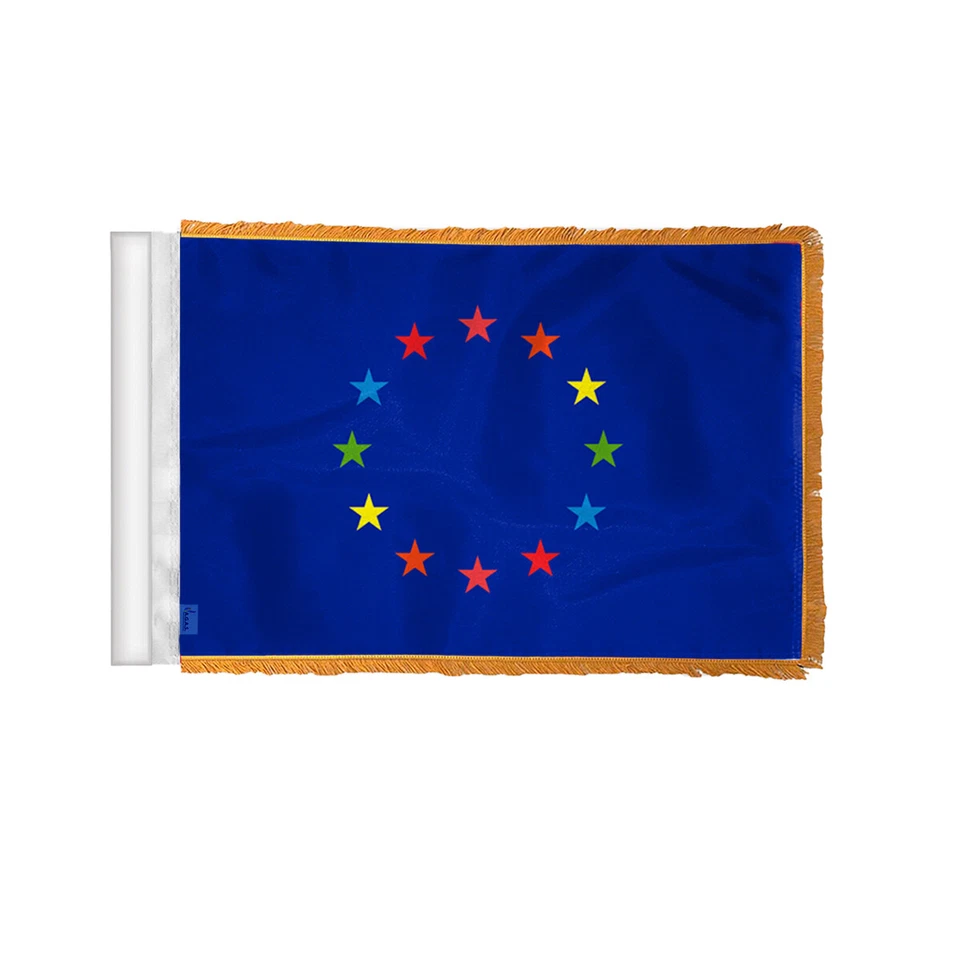 Bandera gay de la UE - Impreso a una cara - Ojales de latón - Colores a prueba de decoloración Foto 1 de 1