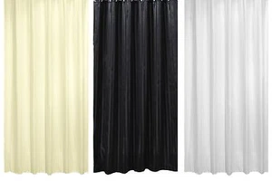 Cortinas de ducha de lujo a rayas satinadas que incluyen 12 anillos de cortina 182 cm x 182 cm - Imagen 1 de 4