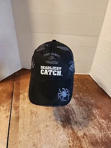 Deadliest Catch Hat Cap Strap Back Adult Black Fishing Crab TV 2009 Alaska EUC - Picture 1 of 7