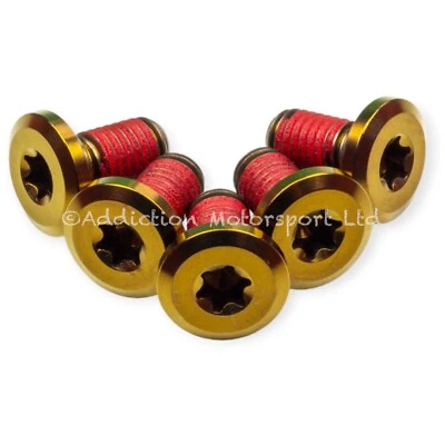 5x Tornillos de rotor de disco trasero de titanio bronce para BMW F650 GS, F800 GS 2006-18 Foto 1 de 4