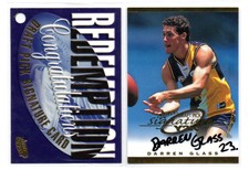 2000 AFL SELECT Y2K DRAFT PICK SIGNATURE - DS11 Darren GLASS (WEST COAST) #539