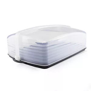Tupperware XXL Super Bäcker breiter Kuchenbehälter Tortenbehälter transparent - Afbeelding 1 van 1