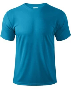 Men's Swim Shirt Short Sleeve UPF 50+ Sun Protection Quick Dry Rash Guard - Picture 1 of 6