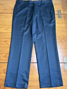 NWT Tommy Hilfiger Classic Ally Tailored Trim Fit Dress Pants Mens Black W38xL30 - Picture 1 of 5