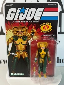 Cobra Serpentor Emperor Super7 Reaction+ GIJoe Vintage Style Action Figure MOMC - Picture 1 of 5