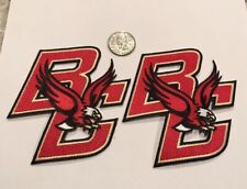 2-Boston College Eagles Embroidered Iron on Patches. 4”x 3.75”  Beautiful. NCAA