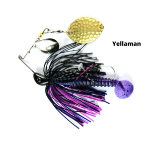Bassman Yellaman Spinnerbaits Fishing Lure - Choose Weight And Skirt Colour BRAN - Picture 1 of 21