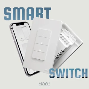 MOES Smart WiFi Wall Light Switch Combo Netural Wire Required Alexa Google APP - Picture 1 of 16