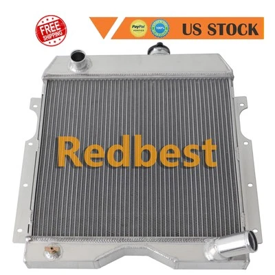 Radiador de aluminio de 3 filas para camioneta Jeep 1954-1964 base 3,8 L l6 MT Foto 1 de 4