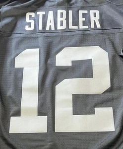Oakland Raiders #12 - KEN STABLER Jersey - Rugby Style Stitched SIZE XL - Picture 1 of 4