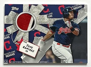 2019 Topps Holiday WalMart Relics Patch Metallic Jose Ramirez #WHR-JR /10 - Picture 1 of 2
