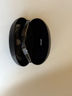 Authentic Prada Sunglasses NEW unisex SPS 52E Silver Tone/Black - Image 1 of 3