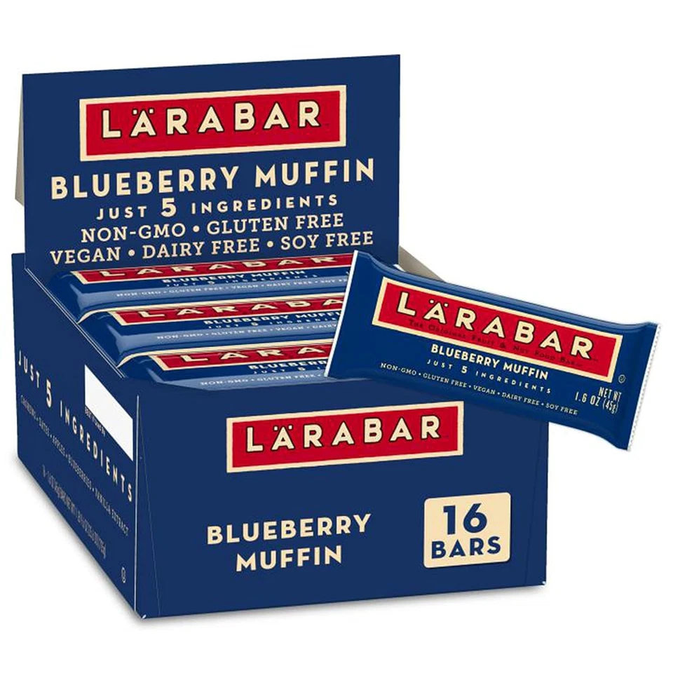 Larabar Gluten Bar Blueberry Muffin 1.6 Oz Bars 16 Count