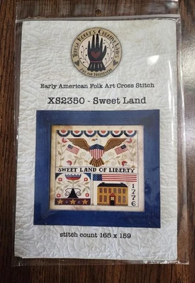 Cross Stitch Pattern "Sweet Land" by Teresa Kogut's 1776 Early American Folk Art - Image 1 of 2