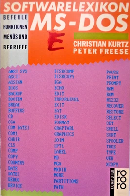 IBM PC -- SOFTWARELEXIKON MS-DOS (RORORO - BUCH) #3DE - Bild 1 von 4