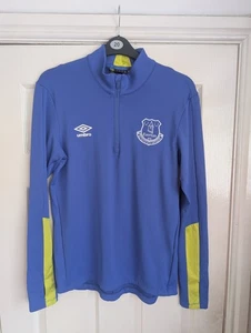 Everton Umbro 2016-2017 Quarter Zip Training Top Size Medium Blue - Picture 1 of 8