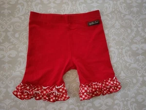 Matilda Jane 6 Enchanted Garden rubinrote Shorties Gingham Rüschen Shorts - Bild 1 von 3