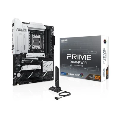 ASUS PRIME X870-P WIFI AMD ATX motherboard, 14+2+1(80A) power stages,PCIe 5.0 x1 - Imagen 1 de 4