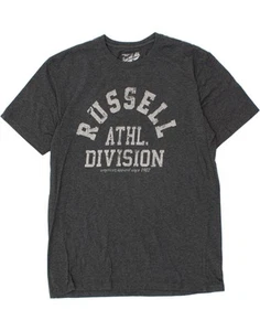 RUSSELL ATHLETIC Herren Grafik T-Shirt Oberteil XL Grau Baumwolle BZ04 - Bild 1 von 3