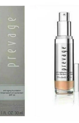 Основа под макияж Elizabeth Arden Foundation Prevage антивозрастная основа SPF30 1 унция новая в коробке No08 - Изображение 1 из 2