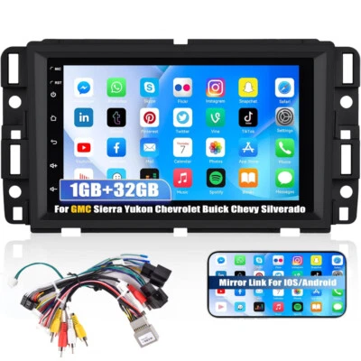 For GMC Yukon Chevy Silverado Sierra Android 13 Car Stereo Radio GPS Navi WiFi - Image 1 of 4