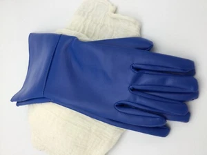 Gloves Vinyl Blue Super Hero Gauntlets Gloves - Picture 1 of 2