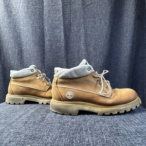 TIMBERLAND Chukka Boots Gold/Wheat White Trim Leather 52007/5740 Size 12M - Picture 1 of 19