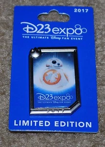 D23 DISNEY EXPO 2017 EXCLUSIVE STAR WARS BB~8 LOGO PIN LE 750 - Picture 1 of 1