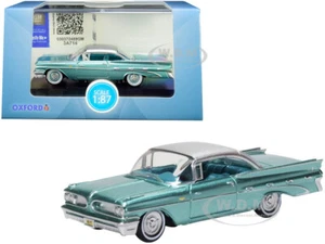 1959 Pontiac Bonneville Coupe Seaspray grün 1/87 (HO) DIECAST OXFORD 87PB59003 - Bild 1 von 1